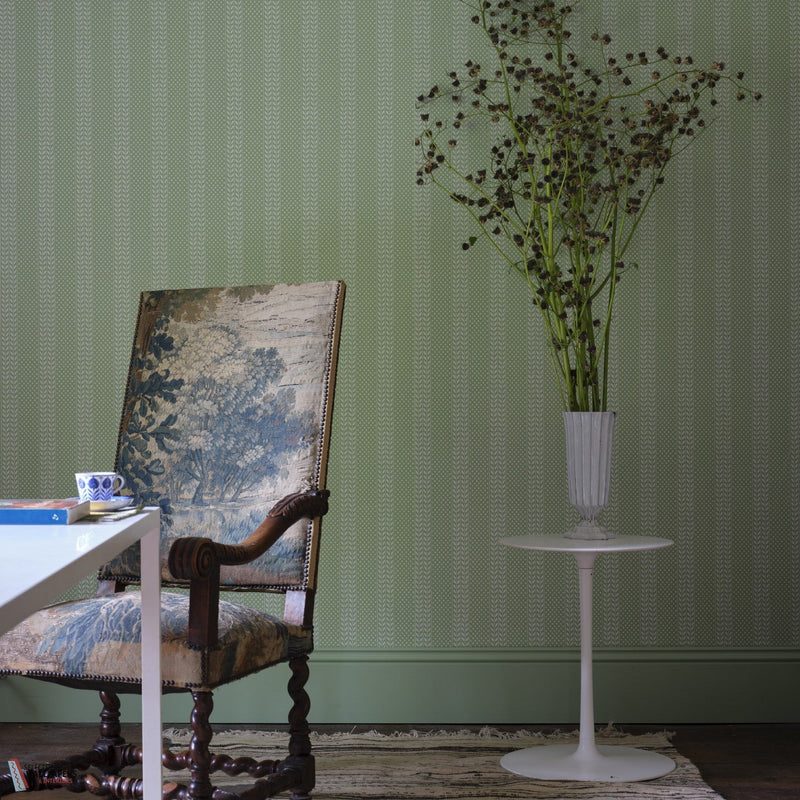 Polka Sprig behang-Farrow & Ball-Selected-Wallpapers-Interiors
