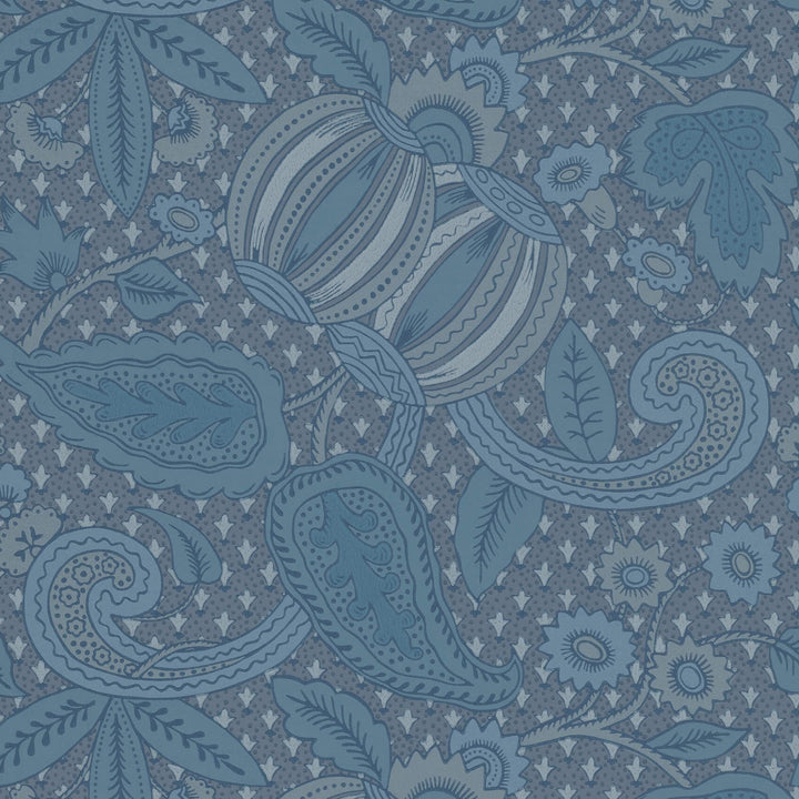 Pomegranate-behang-Tapete-Little Greene-Blue Scale-Rol-0245POBLUES-Selected Wallpapers