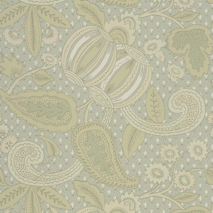 Pomegranate-behang-Tapete-Little Greene-Green Scale-Rol-0245POGREEN-Selected Wallpapers
