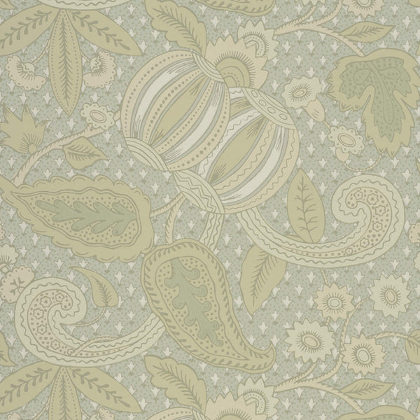 Pomegranate-behang-Little Greene-Green Scale-Rol-0245POGREEN-Selected Wallpapers