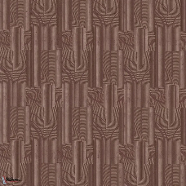 Porte Dorée-Casamance-wallpaper-Lie de Vin/Dore-Roll-Selected Wallpapers