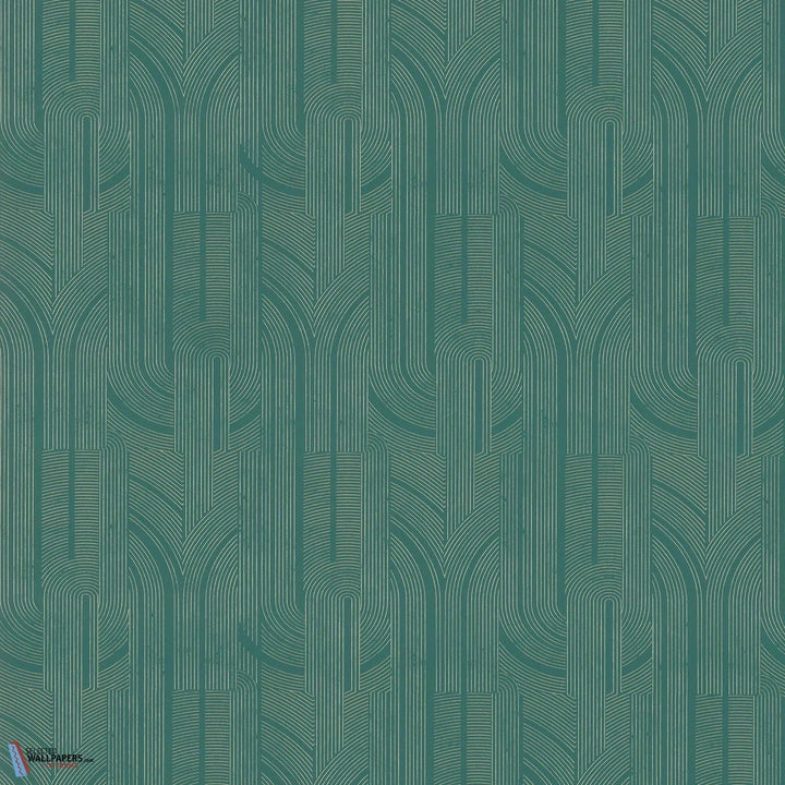 Porte Dorée-Casamance-wallpaper-behang-Tapete-wallpaper-Emeraude/Dore-Rol-Selected Wallpapers