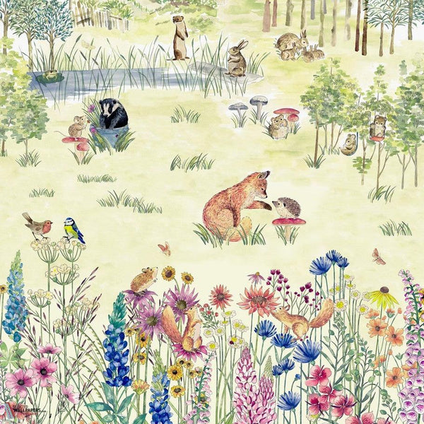 Potter's Woodland behang-Little Greene-Spring-Set-Selected Wallpapers-Interiors
