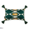 Pradesh Ikat Kussen-Kussen-Mind the Gap-Green/Yellow-50 x 30 cm-Selected Interiors