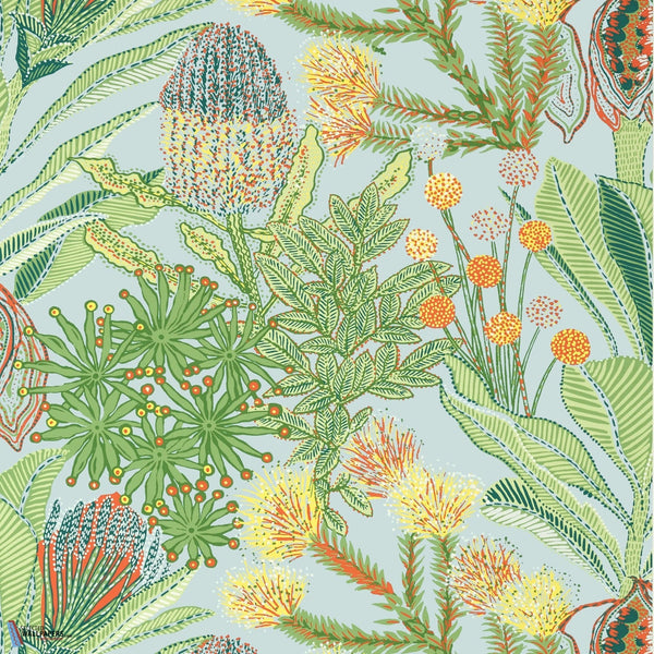 Protea-Behang-Thibaut-Light Blue-Rol-T13925-Selected Wallpapers