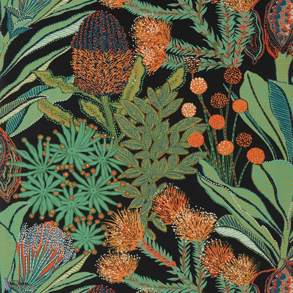 Protea-Behang-Thibaut-Black-Rol-T13926-Selected Wallpapers