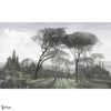 Provence wallpaper-Les Dominotiers-Grisaille-Non Woven (70 cm)-M2-Selected Wallpapers-Interiors