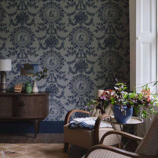 Purnon wallpaper-Farrow & Ball-Selected-Wallpapers-Interiors