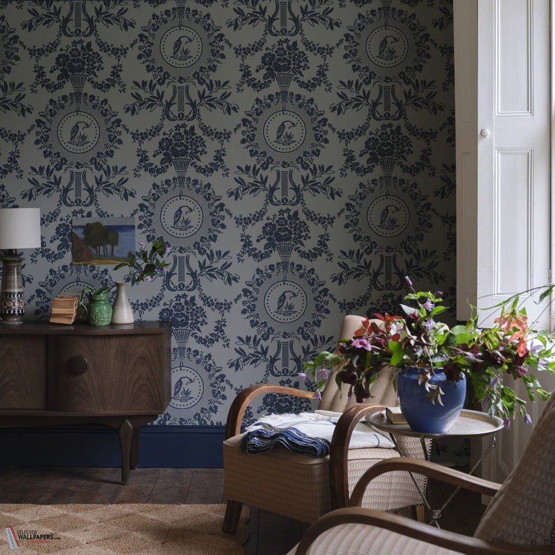 Purnon Papier Peint-Farrow & Ball-Selected-Wallpapers-Interiors