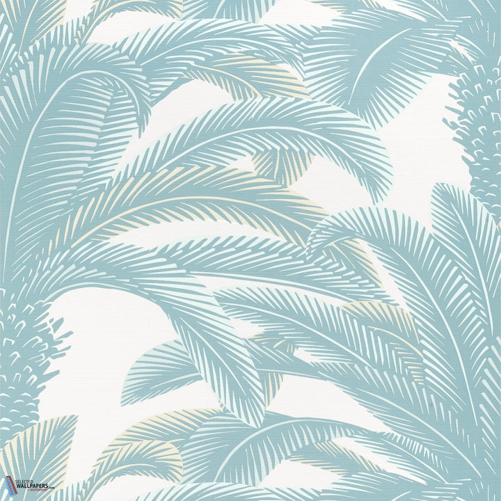 Queen Palm-Behang-Tapete-Thibaut-Spa Blue-Rol-T13909-Selected Wallpapers