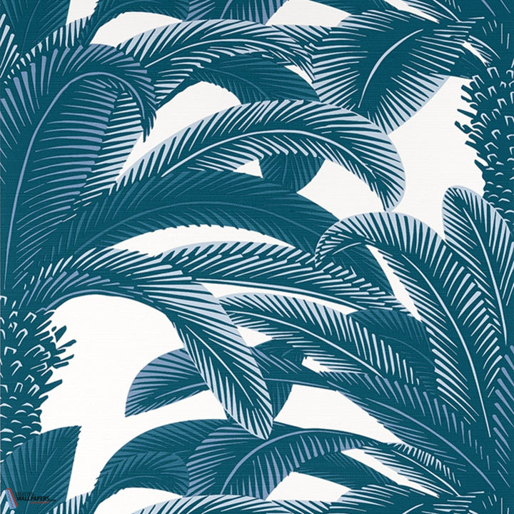 Queen Palm-Behang-Tapete-Thibaut-Navy-Rol-T13910-Selected Wallpapers