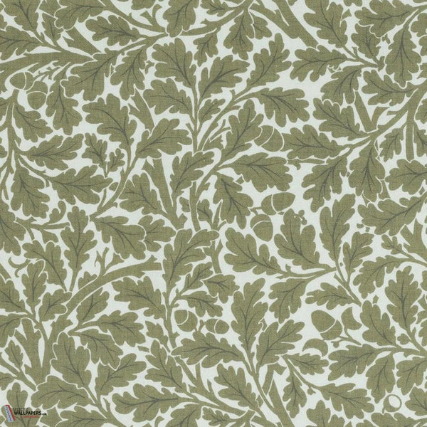 Quercus Linen stof-House of Hackney-Juniper-Meter (M1)-Selected Wallpapers-Interiors