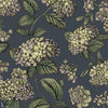 Ramo di Ortensia-behang-Cole & Son-Lime & Purple on Ink-Rol-123/8042-Selected Wallpapers