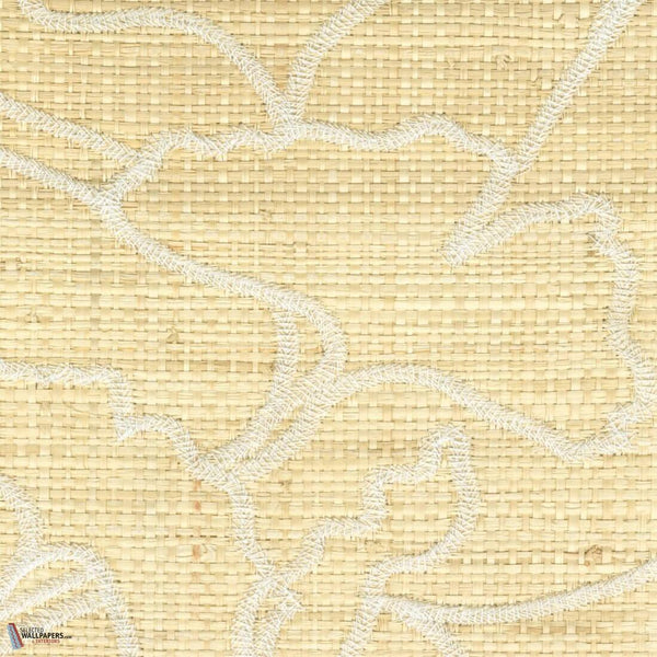 Raphia Brode Tapete-CMO Paris-Blond-Rolle-Selected Wallpapers-Interiors