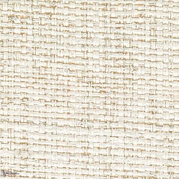 Raphia Maille Tapete-CMO Paris-Blanc-Rolle-Selected Wallpapers-Interiors