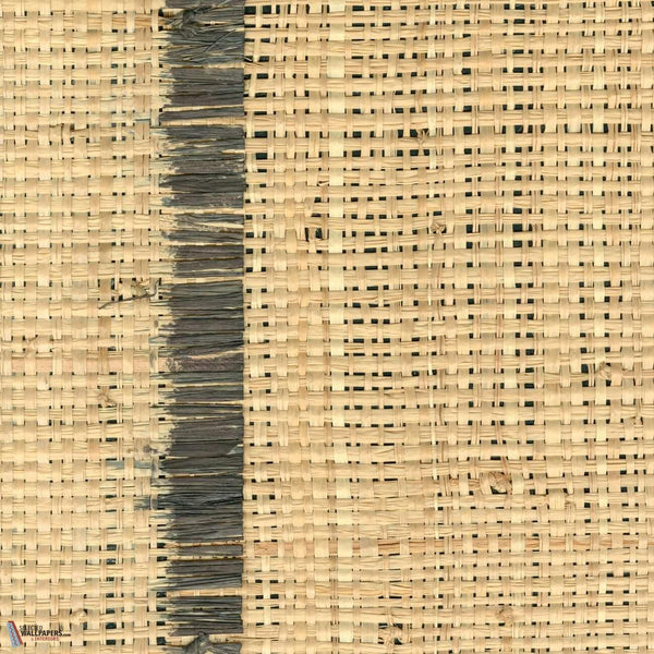 Raphia Vertical Tapete-CMO Paris-Noir-Rolle-Selected Wallpapers-Interiors