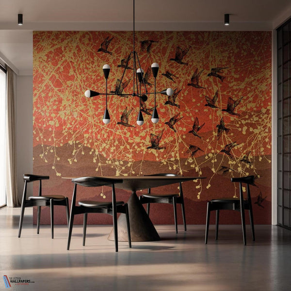 Red Mountain-INSTABILELAB-wallpaper-behang-Tapete-wallpaper-Selected Wallpapers