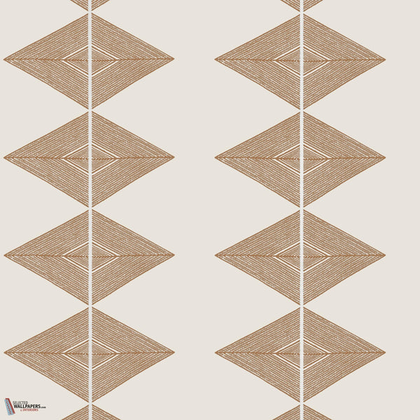 Reflection wallpaper-Thibaut-Ochre-Roll-Selected Wallpapers-Interiors