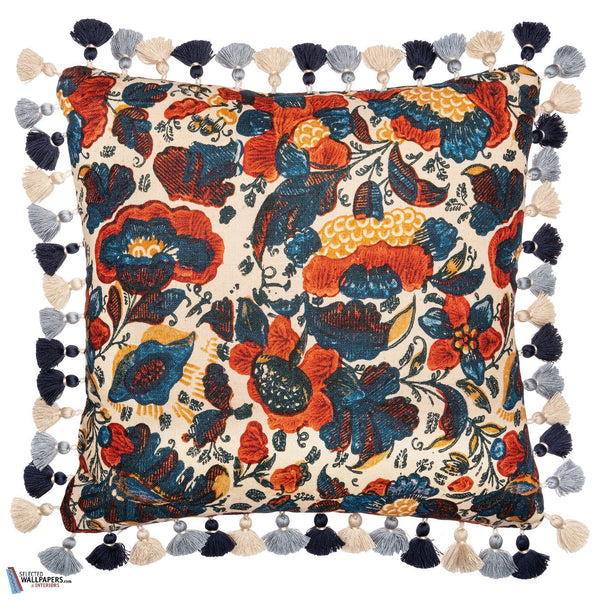 Remondini Floral Kussen-Kussen-Mind the Gap-Red/Blue-50 x 50 cm-Selected Interiors