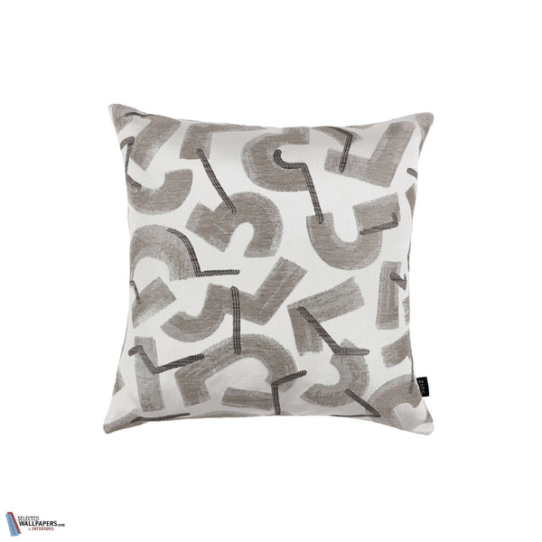 Rene Kussen-Zinc Textile-Tapete-Taupe-50 x 50 cm-Selected Wallpapers