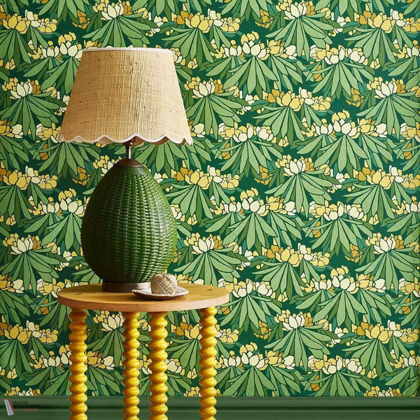 Rhododendron wallpaper-1838 wallcoverings-Selected Wallpapers-Interiors