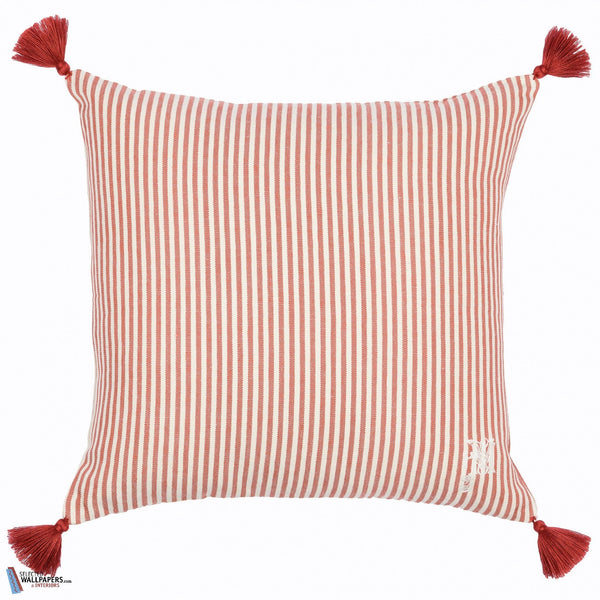 Rhubarb Stripe Kussen-Kussen-Mind the Gap-Heavy Linen-50 x 50 cm-Selected Interiors