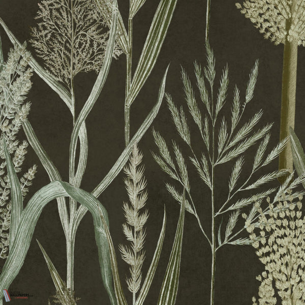 Riverside Flora behang-Mind the Gap-Anthracite-Rol-Selected-Wallpapers-Interiors