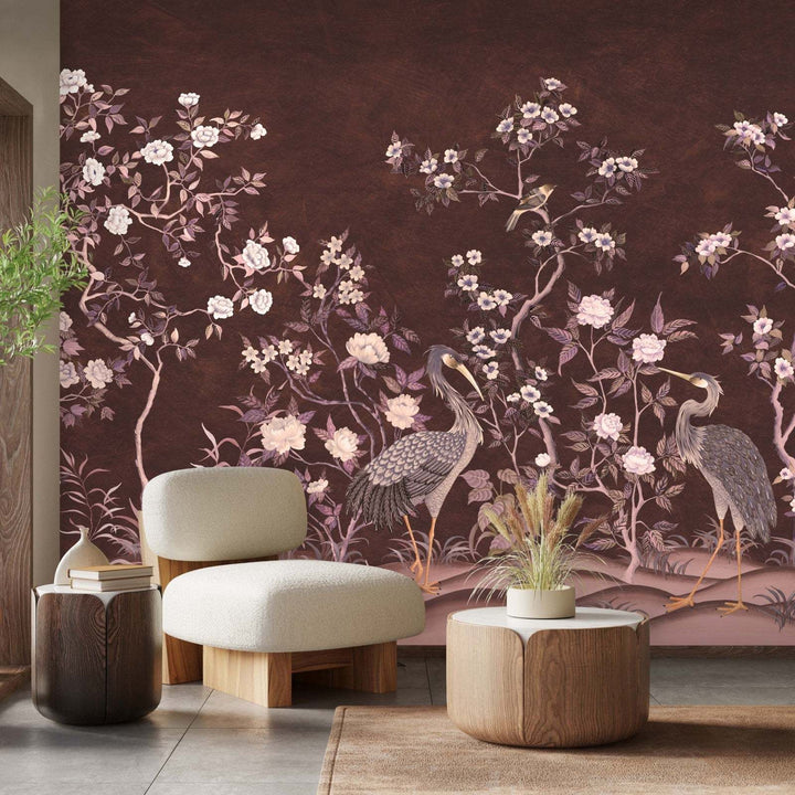 Romantic Cranes-Behang-Tapete-Presence-Selected Wallpapers