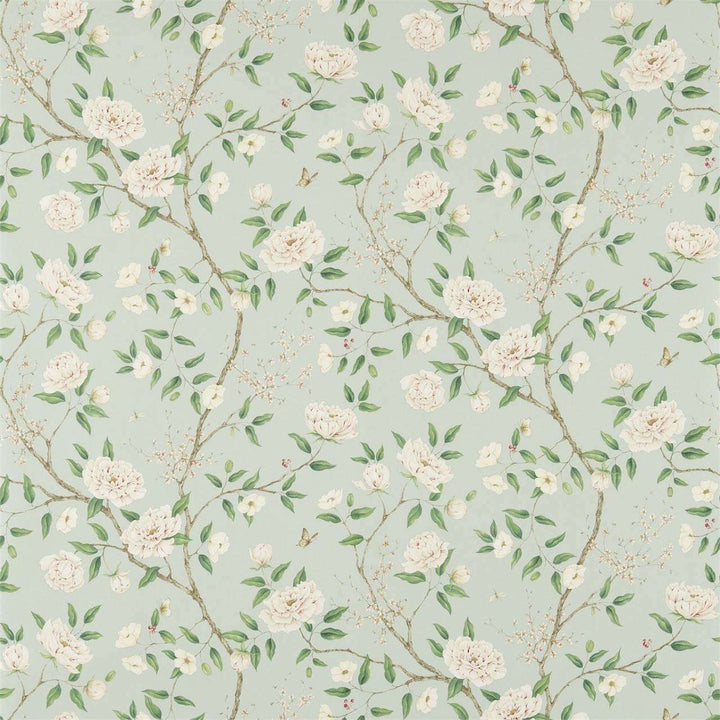Romey`s Garden-behang-Tapete-Zoffany-Sea Green-Rol-311336-Selected Wallpapers