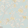 Roseberry & Birds behang-Cole & Son-Powder Blue-Rol-Selected Wallpapers-Interiors