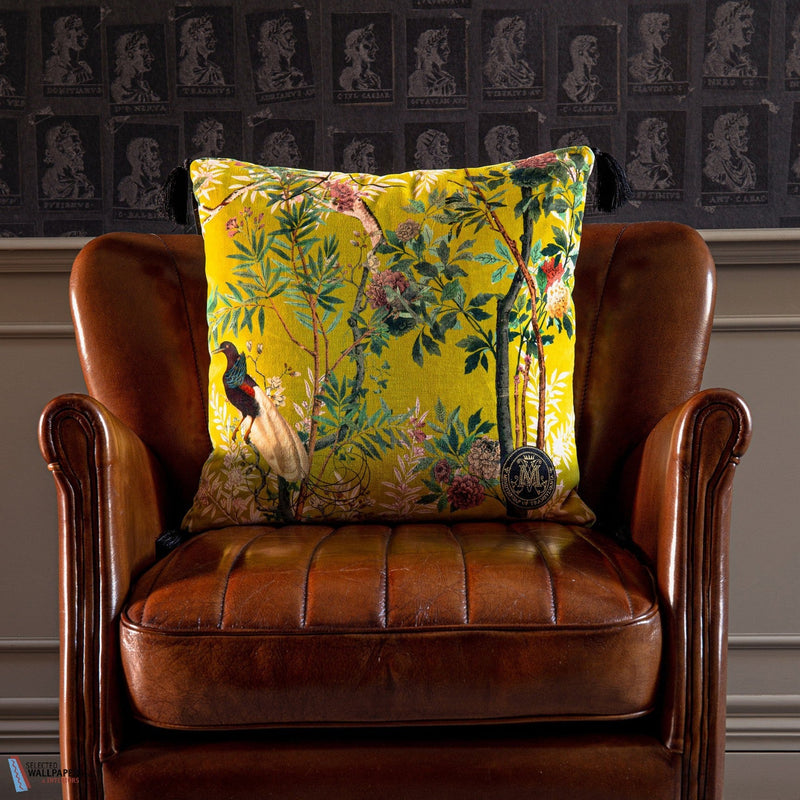 Royal Garden Kissen in Yellow/Green von Mind the Gap