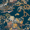 Sacred Pheasants-Coordonne-wallpaper-Sapphire-Non Woven-Selected-Wallpapers-Interiors