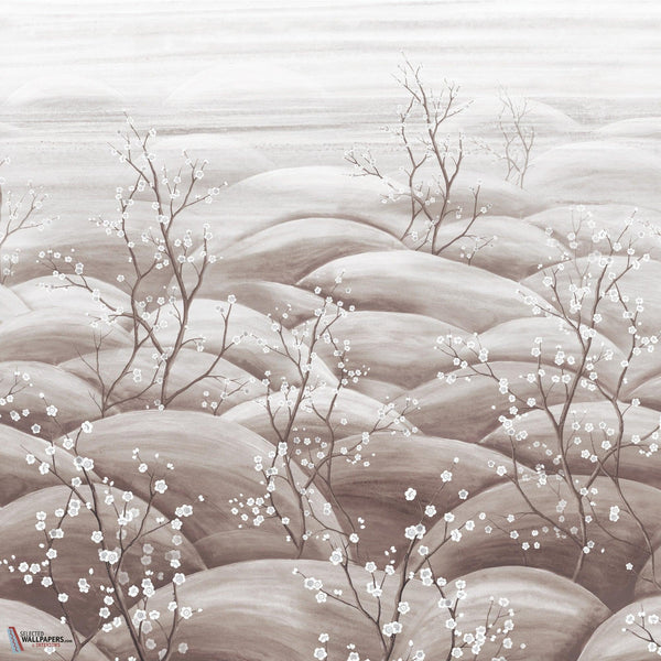 Sakura wallpaper-Masureel-Silver-Paneel A-260 cm-Selected Wallpapers-Interiors