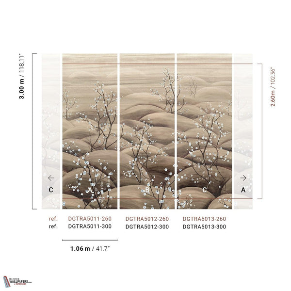 Sakura wallpaper-Masureel-Selected Wallpapers-Interiors