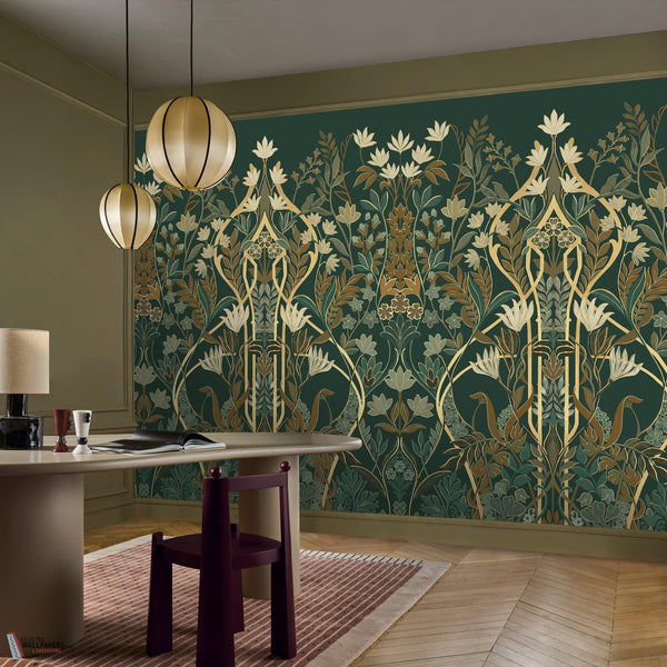Salon des Miroirs wallpaper-Casamance-Selected Wallpapers-Interiors
