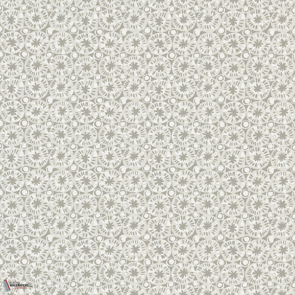 Sand dollar Tapete-Thibaut-Pearl and charcoal-Rolle-Selected Wallpapers-Interiors