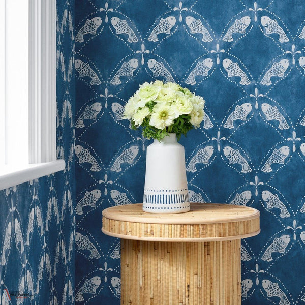 Santorini wallpaper-Thibaut-Selected Wallpapers-Interiors