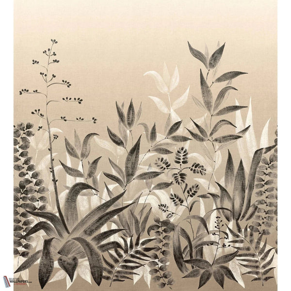 Saona wallpaper-Casamance-Lin/Noir-Set-Selected-Wallpapers-Interiors
