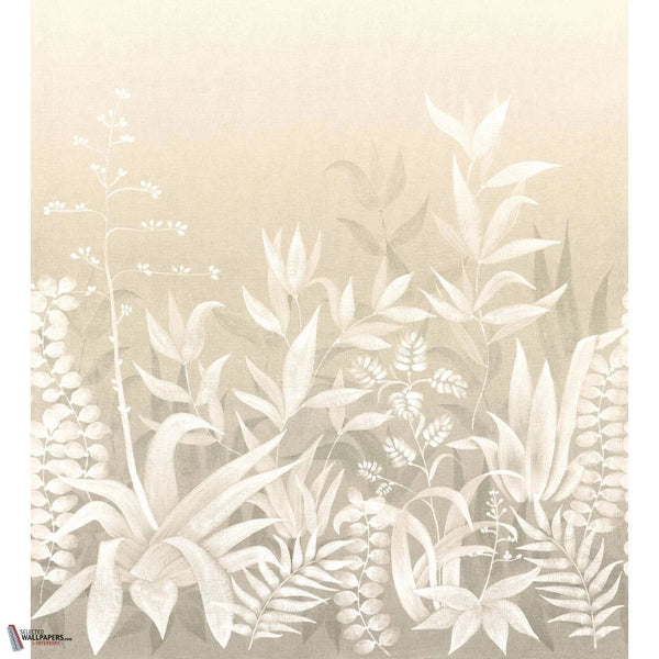 Saona wallpaper-Casamance-Sable/Blanc-Set-Selected-Wallpapers-Interiors