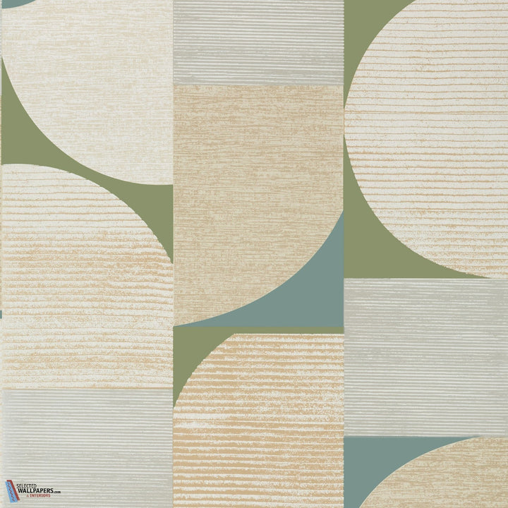 Saturn-Thibaut-wallpaper-behang-Tapete-wallpaper-Metallic Gold and Moss-Rol-Selected Wallpapers