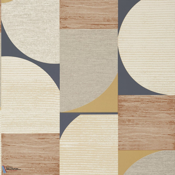Saturn-Thibaut-behang-Metallic Copper and Black-Rol-Selected Wallpapers