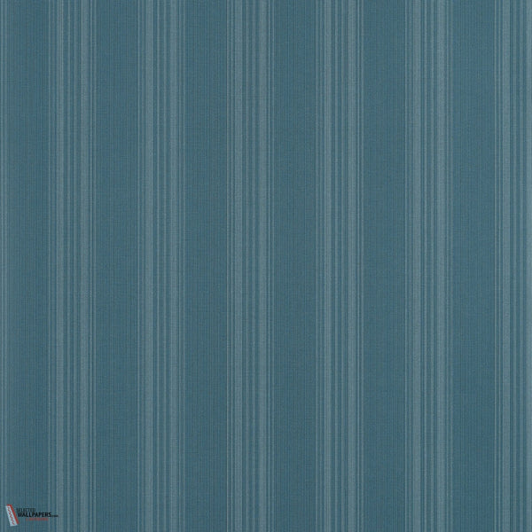 Scarlet Stripe behang-Thibaut-Peacock Blue-Rol-Selected-Wallpapers-Interiors