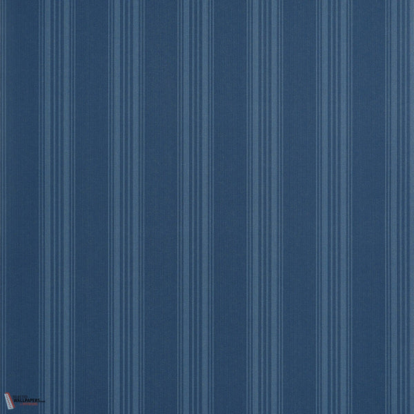 Scarlet Stripe behang-Thibaut-Navy-Rol-Selected-Wallpapers-Interiors