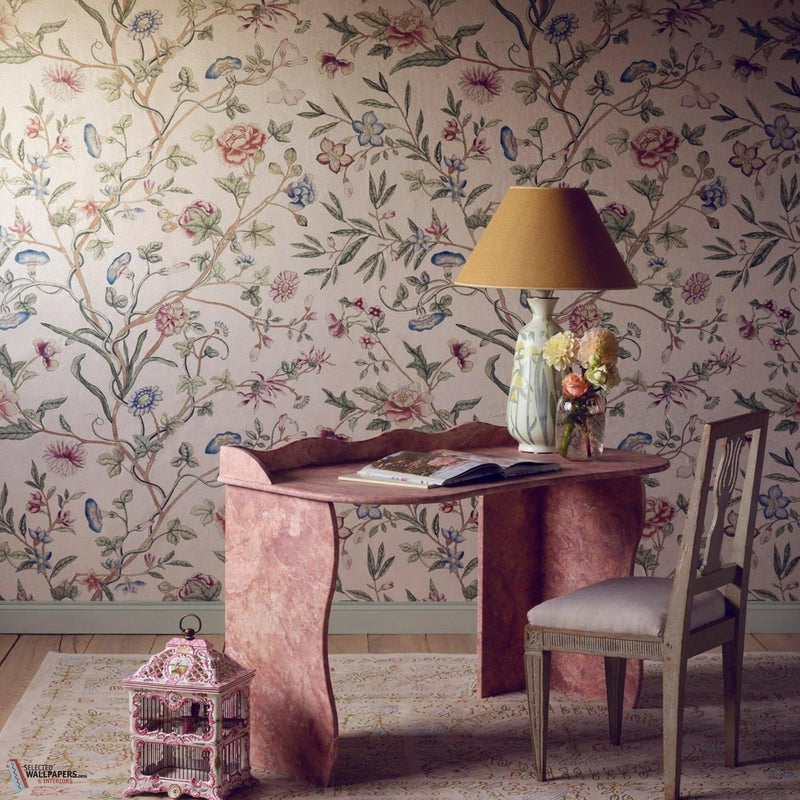 Sceaux Nacre papier peint de Pierre Frey