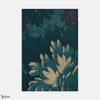 Schwarzwald stof-Dedar-Bleu nuit-Meter (M1)-Selected Wallpapers-Interiors