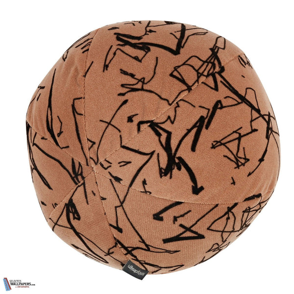 Scribble Kussen-Kirkby Design-Amber-Ø 35 cm-Selected Interiors