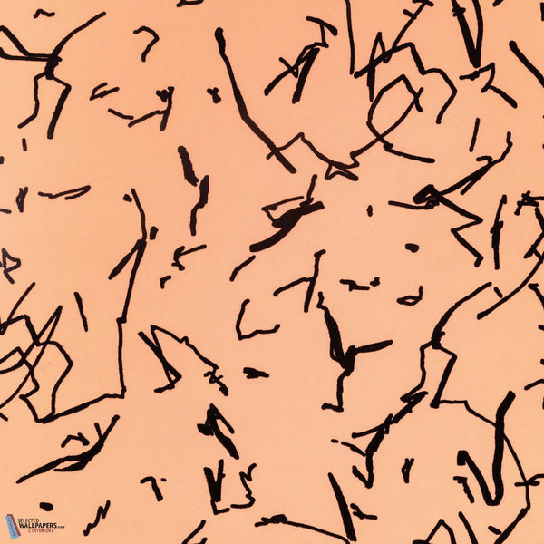 Scribble Wallcovering-Kirkby Design-wallpaper-Amber-Roll-Selected Wallpapers
