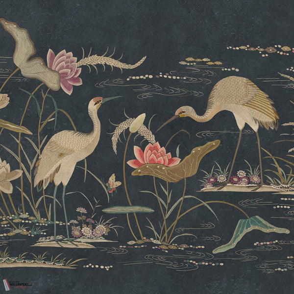Seabirds Tapete-Sandberg-Dark Blue-Mattic-M2-Selected Wallpapers-Interiors