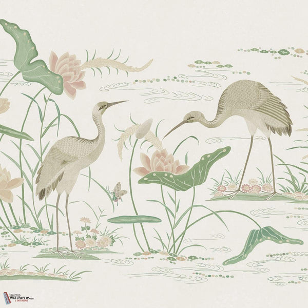 Seabirds Tapete-Sandberg-Green-Mattic-M2-Selected Wallpapers-Interiors