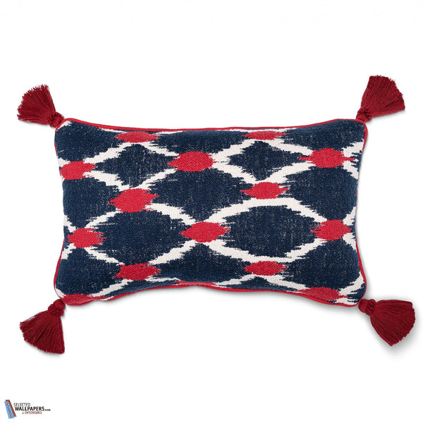 Seebensee Kussen-Kussen-Mind the Gap-Blue/Red-50 x 30 cm-Selected Interiors